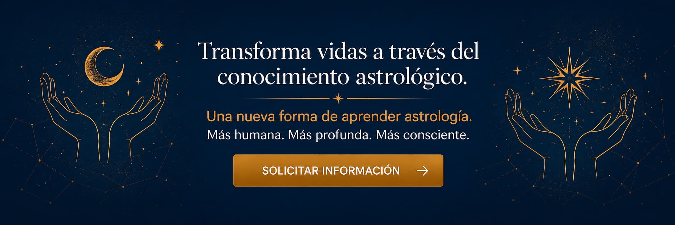 Transforma vidas a través del conocimiento astrológico. Solicita información sobre la certificación.