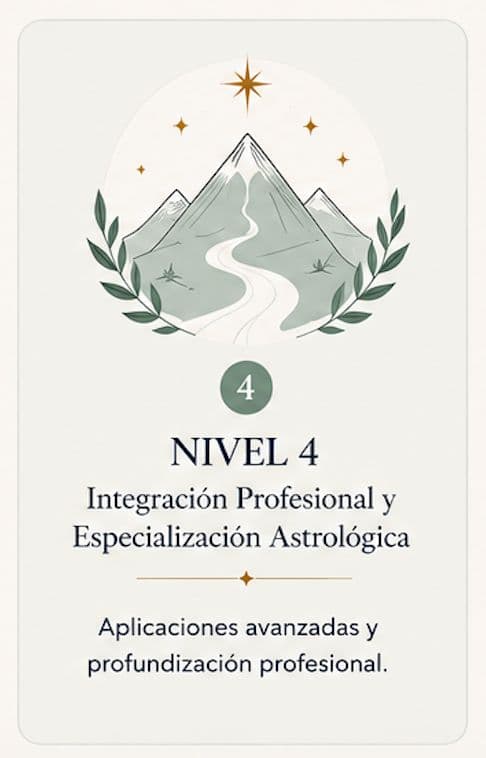 Nivel 4 — Integración Profesional y Especialización Astrológica